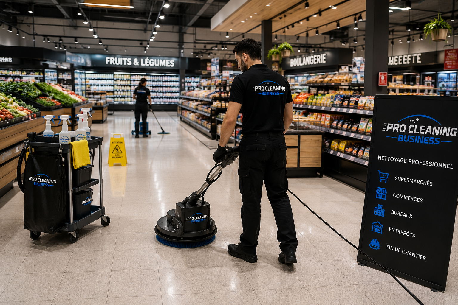 Nettoyage commerces